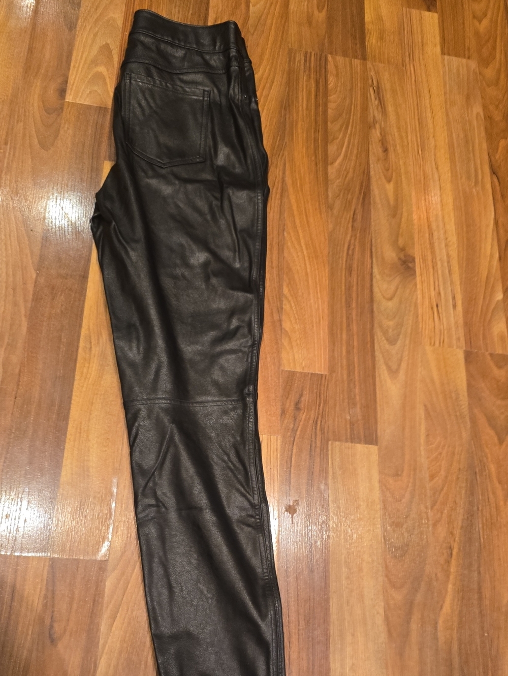 SPANX Black Faux Leather Skinny Pants